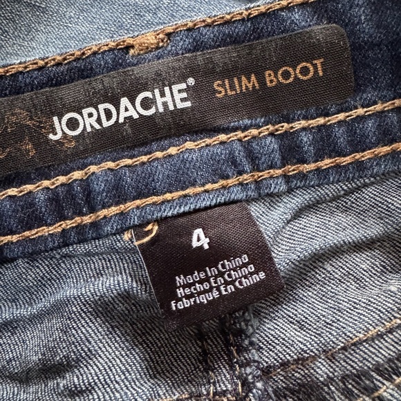 Women’s Jordache Slim Boots Denim Jeans Size 4 EUC - Picture 4 of 5
